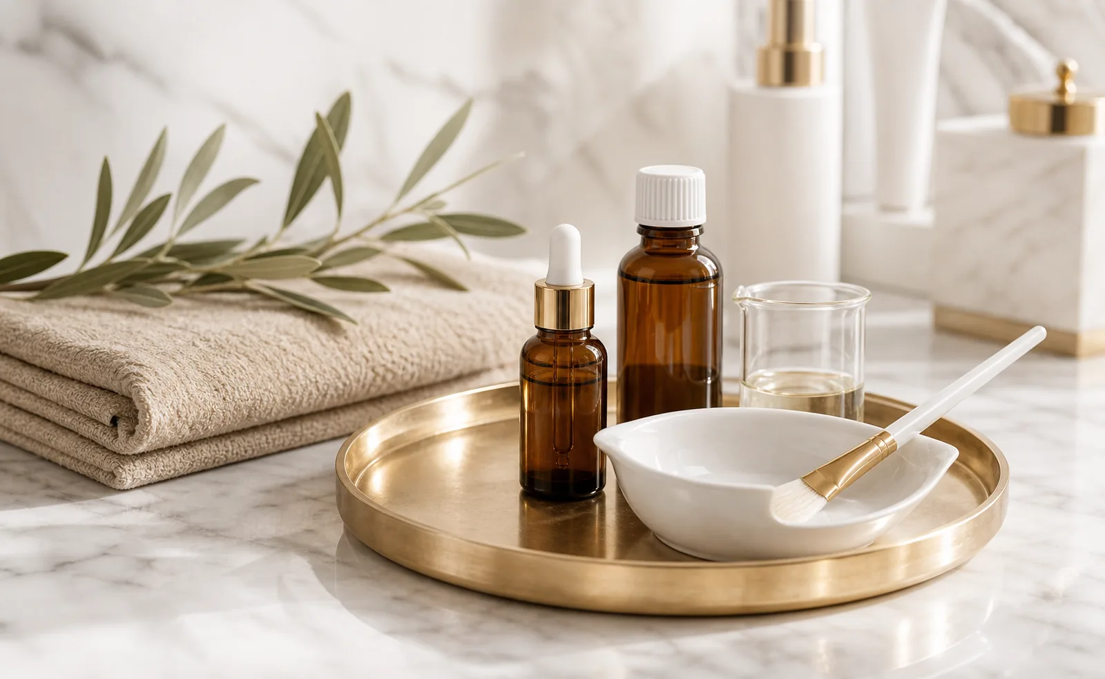 Chemical peel skincare setup