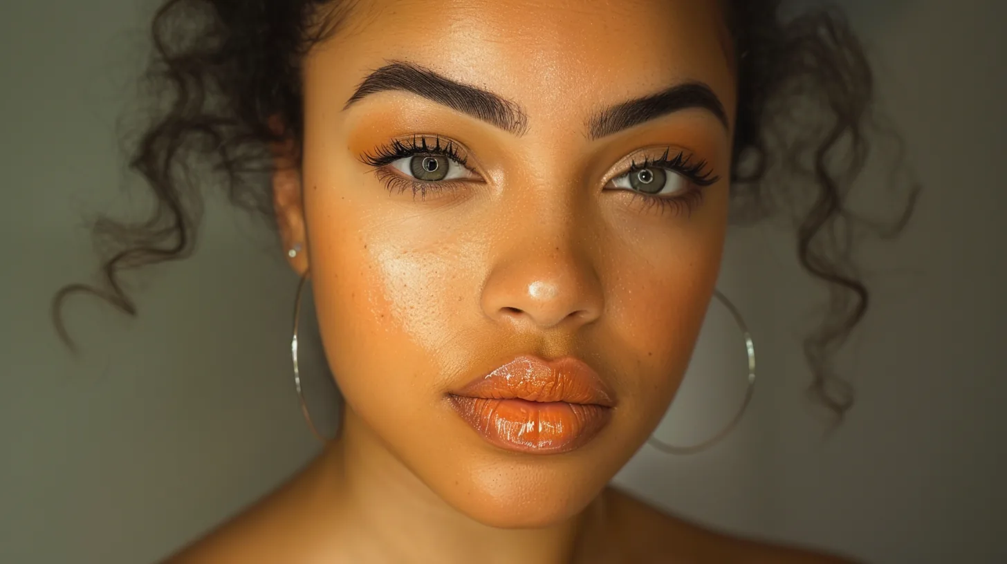 Luminous beauty portrait with refined skin
