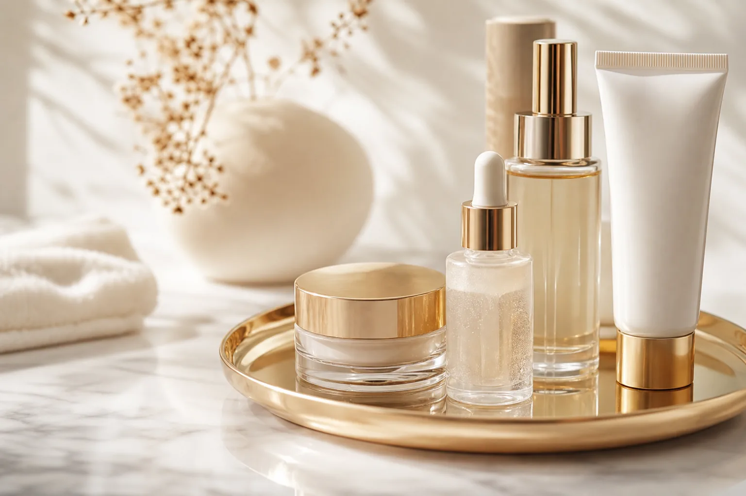 Luxury skincare products